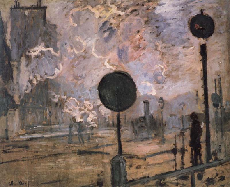 Claude Monet Exterior of Saint-Lazare Station oil painting picture